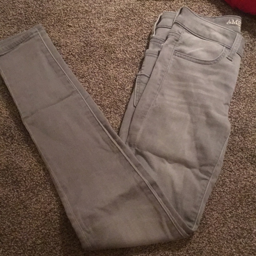 American Eagle lightwash grey pants